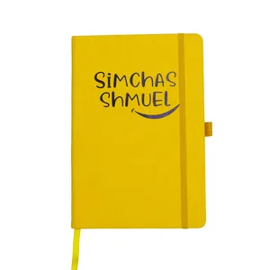 A5 Promotional Custom Logo High Quality PU Journal Colorful Hardcover Embossed PU Leather Notebook for Business