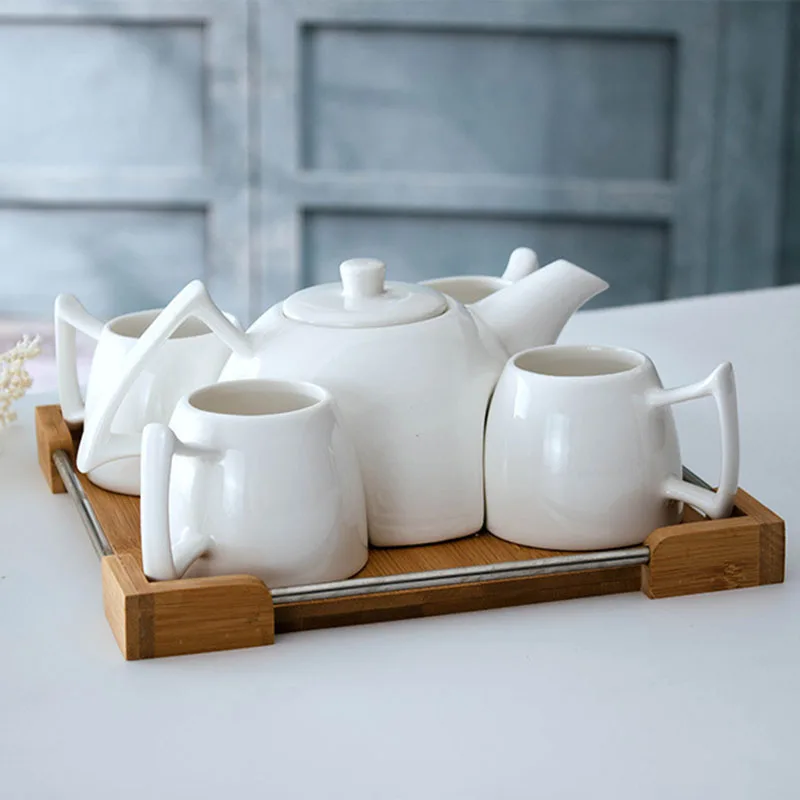 5 in 1 Ceramic Tea Cup Set - Eco-Friendly & Versatile