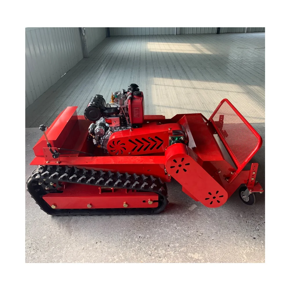 High Quality Ce Approve Grass Cutting Machine Crawler Brush Cutter for Agriculture Electric Remote Control Ai Robot Lawn Mower
