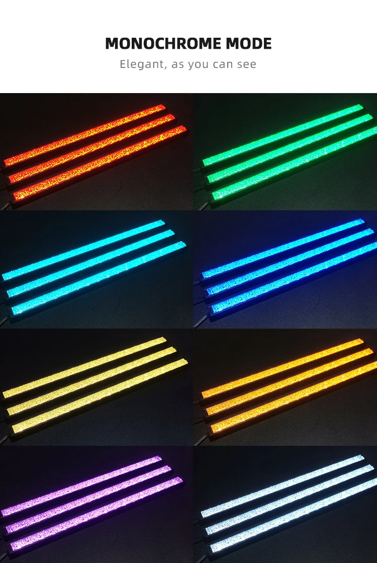 COOLMOON Diamond Ray 280mm Addressable 5V ARGB led strip Motherboard SYNC color Magnetic LED light bar for computer case