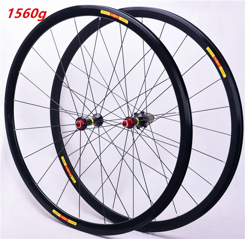RUJIXU DTXT8.0 700c Ultra-Light Aluminum Alloy Red Reflective Road