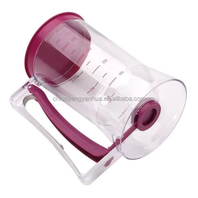Kitchen Measuring Baking Tools Handheld Pancake Maker Cookie Biscuit Cake Muffin Cupcake Batter Dispenser with Squeeze Handle