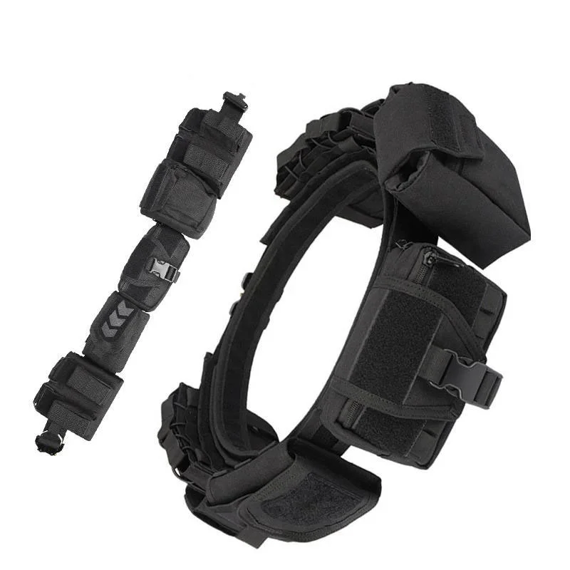 Multi-functional Adjustable Outdoor Black Hunting Tactics Duty Security Belt Premium Equipment Camo Tactic Waist Belt