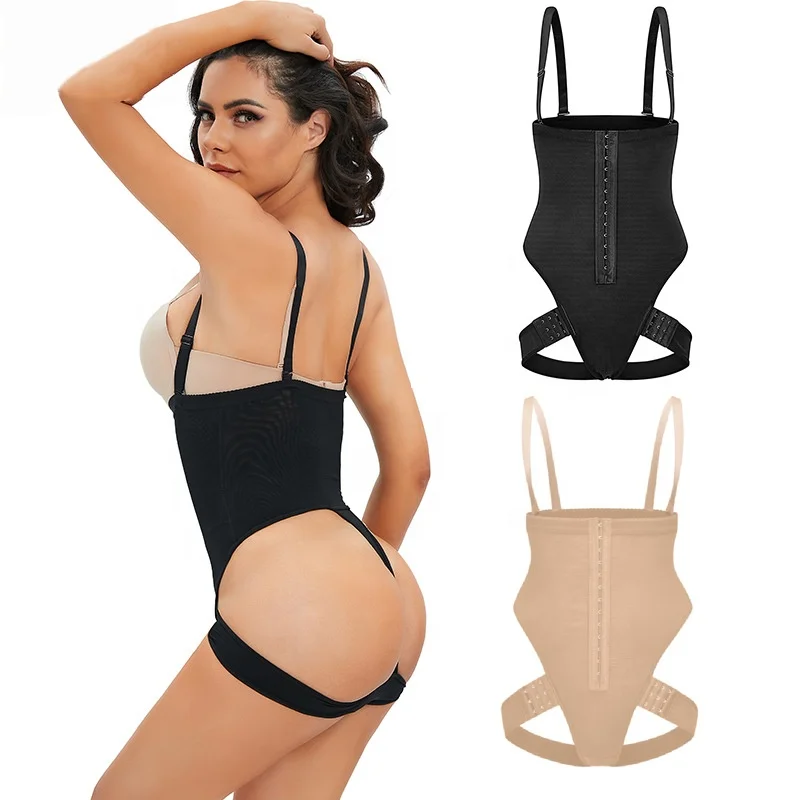 1pc Women's Tight Fit Bodysuit Full Body With Butt Lifting & Tummy Control,  Sexy Lingerie With Strap Bra Shapewear Waist Trainer Corset
