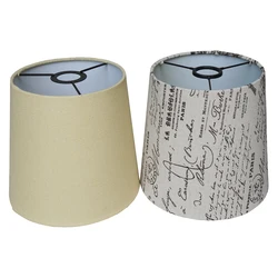 Оптовая продажа, жесткие Настенные светильники ручной работы, тканевые абажуры с принтом
