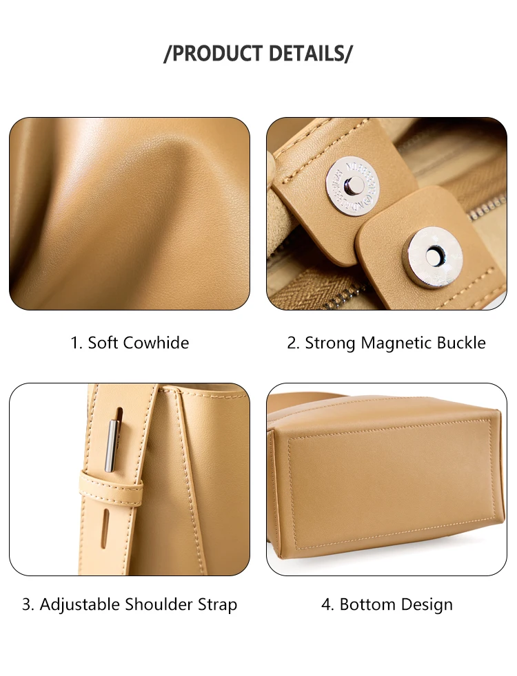 Sacs Main Pour Femmes Luxury Designer Genuine Leather Tote Bag Stock Wholesale Solid Wom aperçu 5
