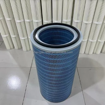 Customized Powder Coating Cement Industry Pleated Bag Filter Air Filter Cartridge