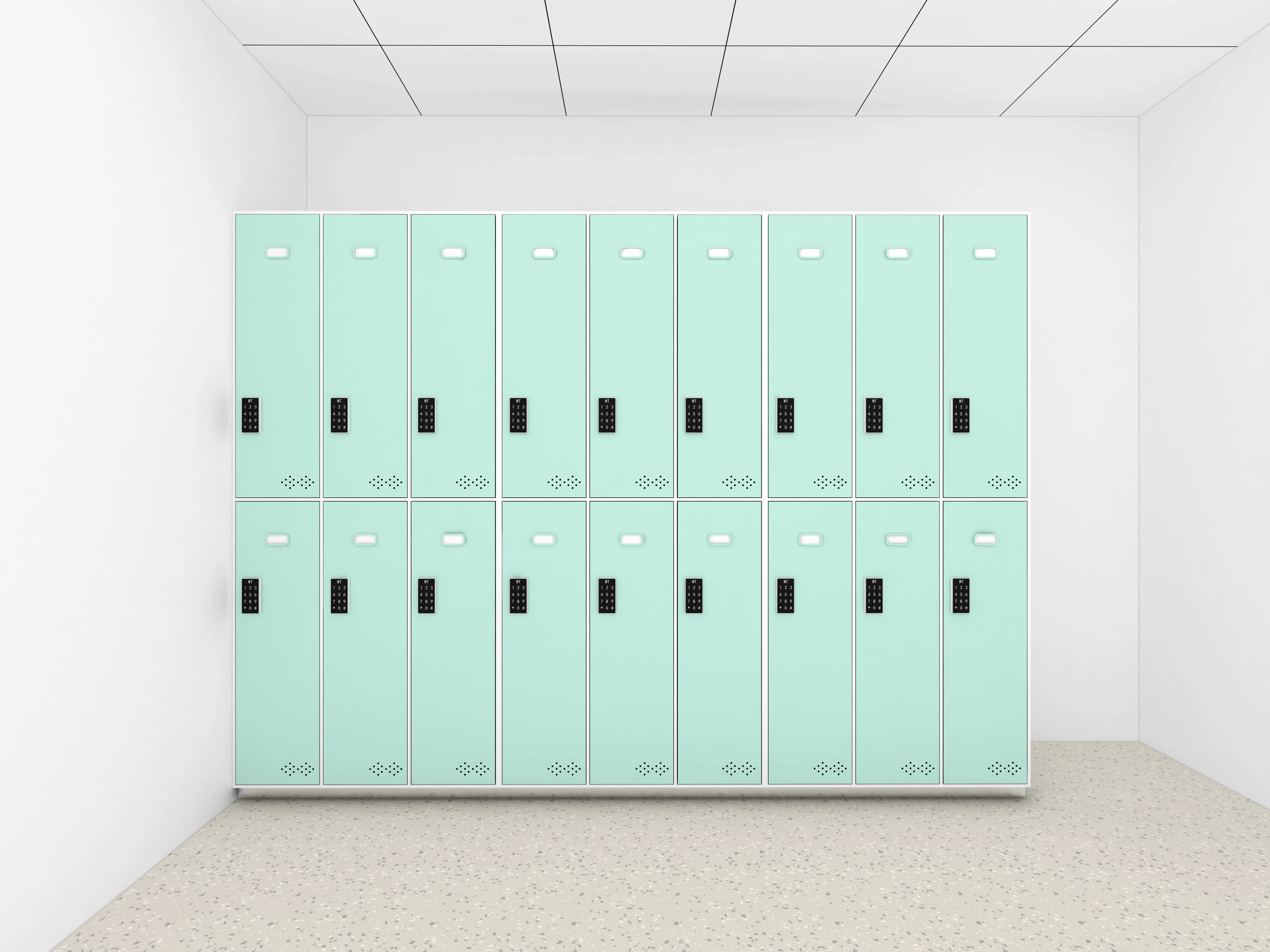 Customized Modern Stainless Steel Fitting Room Locker Cabinet for Hospitals Doctor's Offices Patient Rooms-Eco-Friendly 4