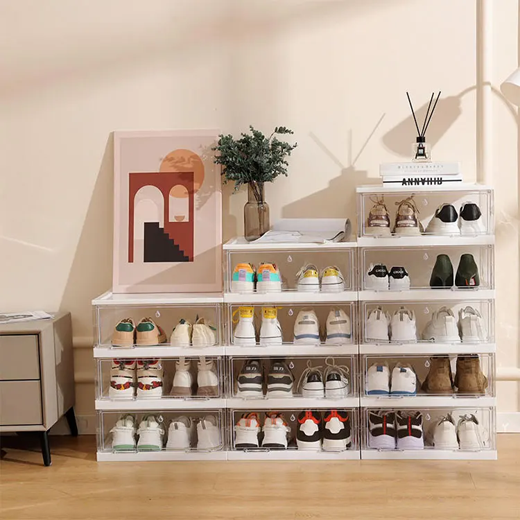 Installation-free Collapsable Shoe Rack Storage Organizer Space-saving ...