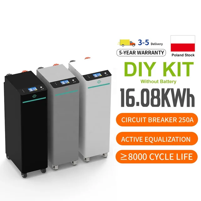 Poland Eu Stock Hot Selling Lifepo4 Battery Box with SEPLOS BMS Energy Storage System 15kw 16kwh Battery DIY Kit
