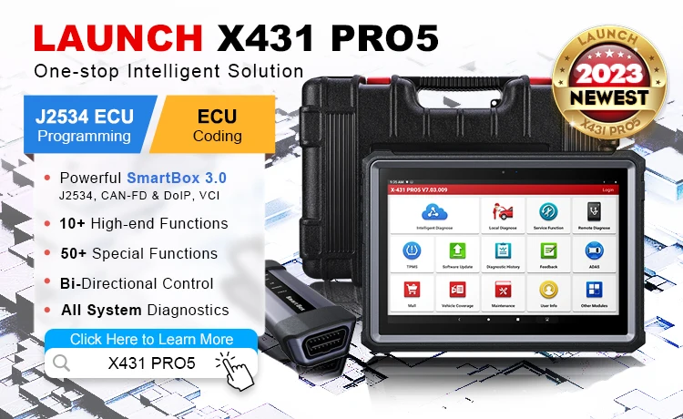 Launch X431 PRO 5 PRO5 Full System Diagnostic Tool with Smart Box 3.0  Support J2534/ CANFD/ DoIP Upgrade Version of X431 Pro3