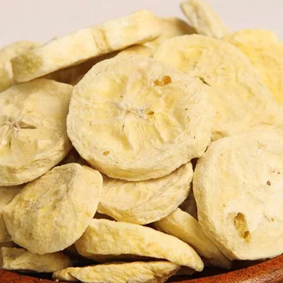 베이킹 및 요구르트용 바삭한 FD 바나나 칩/큐브, 비건 글루텐 프리 건강 스낵 저렴한 가격 냉동건조 바나나 스낵