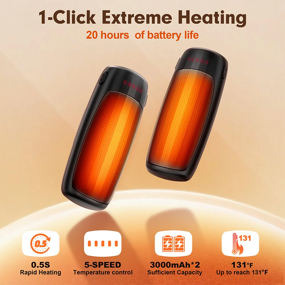 Hand Warmer, Portable, Battery, ABS+aluminium - detail 4