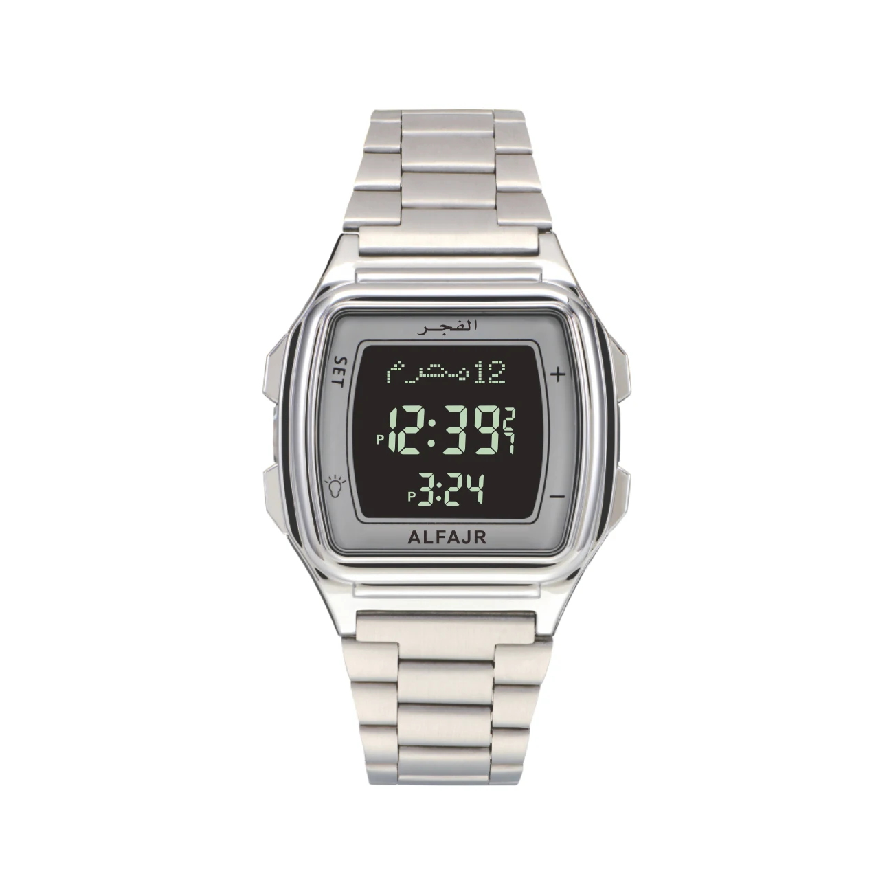 Wholesale Digital Al Fajr Watch for Men - Luxury Dress Gift Set
