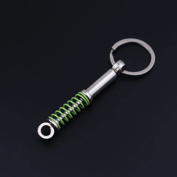 Creative Metal Shock Absorber Keychain for Car Modification Personalized Auto Parts Gift