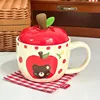 [Cup Lid] Apple - Little Bear Girl