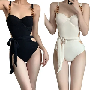 Swimsuit Women's Sexy Bikini Summer Vacation Hollow Out Swimsuit Soak Hot Spring Backless Swimsuit