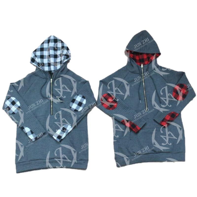 women's buffalo plaid hoodie