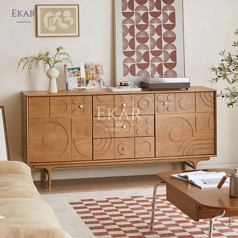 product new design modern living room storage wooden chest of drawers-59