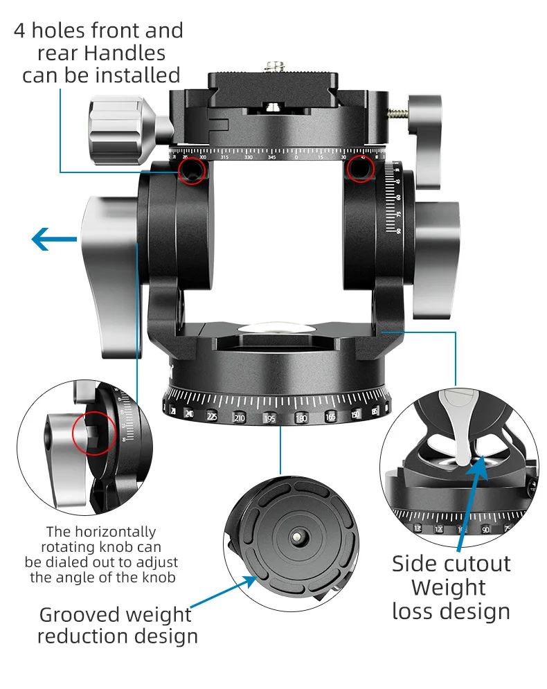 Bexin Heavy Duty 360 Degree Swivel Camera Mount Tripod Panoramic Ball