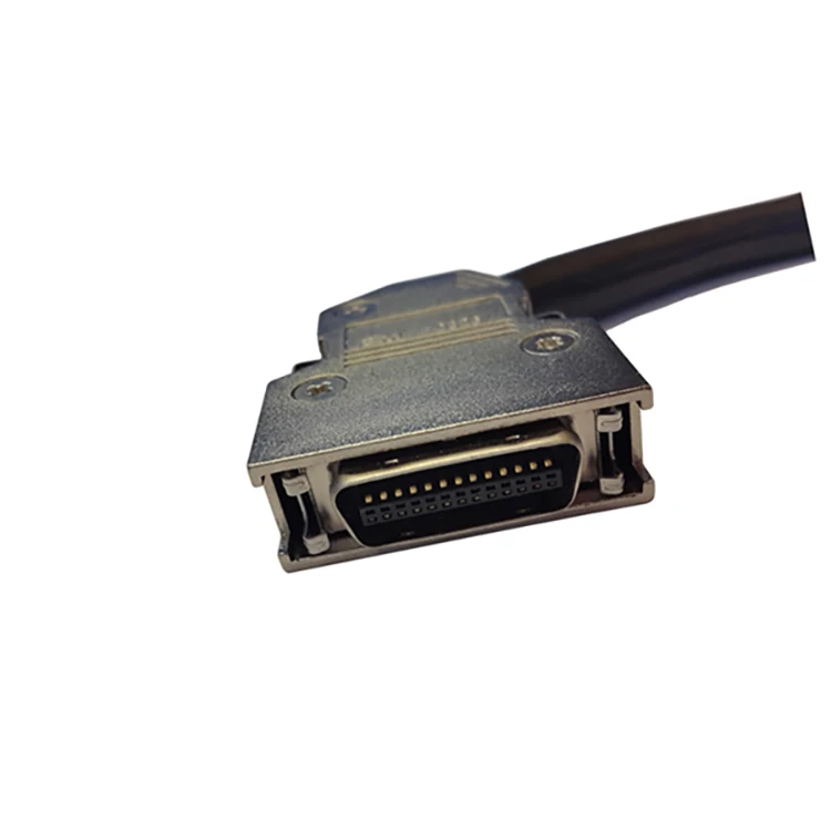 MDR 26 Pos Connector to CN 26 Pin SCSI Shielded Cable with Latch Clip
