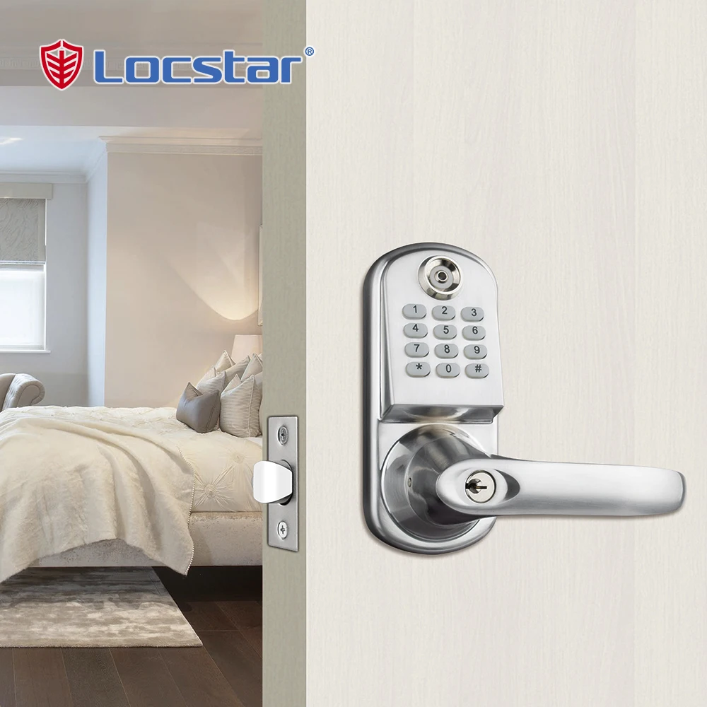 Locstar Smart Password Lock Unlocking by TM Card Code Cerradura Digital Combination Door Lock