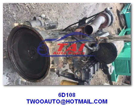 Auto Engine for Mitsubishi Excavator Used Complete Engine 6d24 6d16 ...