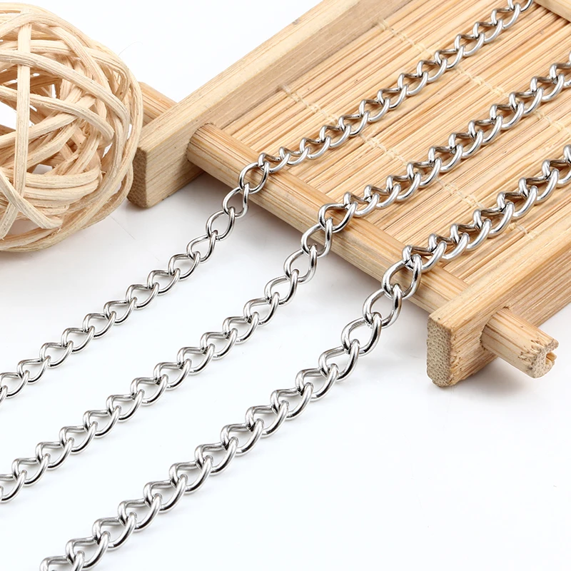Stainless Steel Welded Extension Chains for Jewelry Making