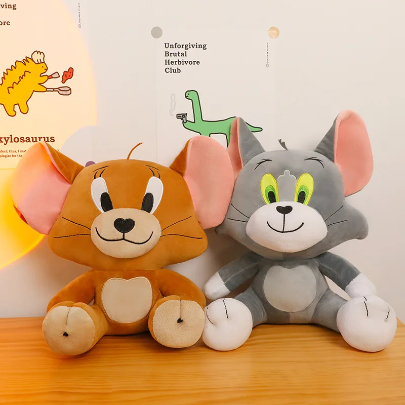 Tom And Jerry Plush Toy Cartoon Movie Cat Tuffy Nibbles Mouse Plushies ...