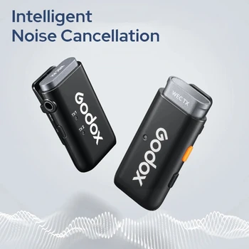 Godox WEC KIT1 KIT2 2.4G Mini Wireless Lapel Microphone with Charging Case for Smartphone Camera Podcast Interview YouTube detail image