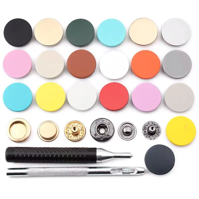 Custom Painting Color Zinc Alloy Snap Fasteners Metal Snap Buttons For Clothing