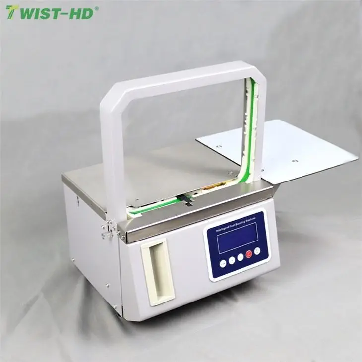 2022 High Quality Semi Automatic Strapping Machine for Packaging Sealing Vegetable Fruit Twist Tie Machine