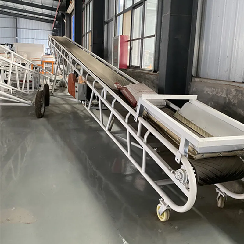 Container Truck Loading Unloading Flexible Belt Conveyor Motorised Telescopic Roller Conveyor for Carton Box