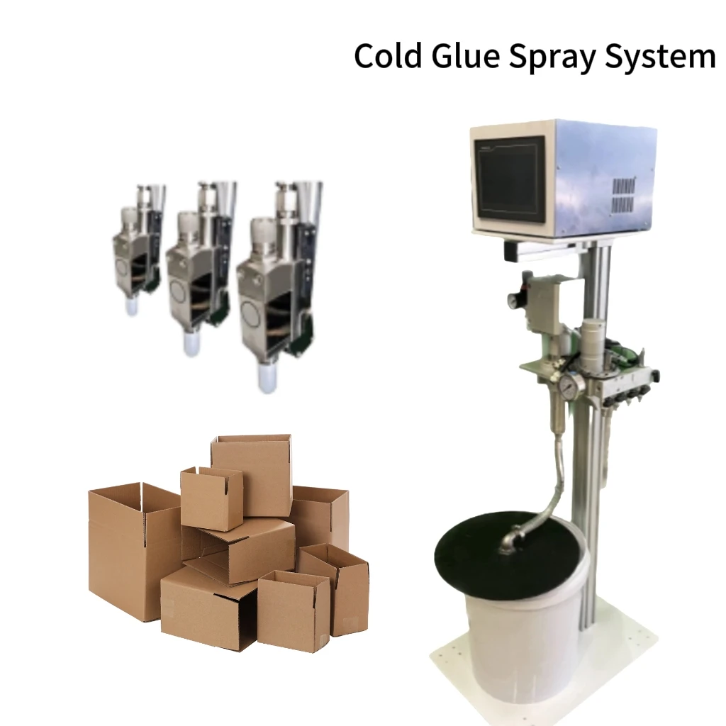 Automatic Pre-Cold Carton Box Folder Gluer New Colu Glue Spraying System