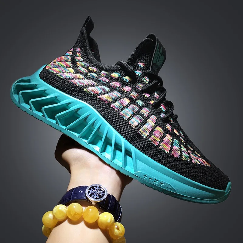 2021 Spring New Model Big Size Sport Black Sneakers Mens Breathable Shoes Causal