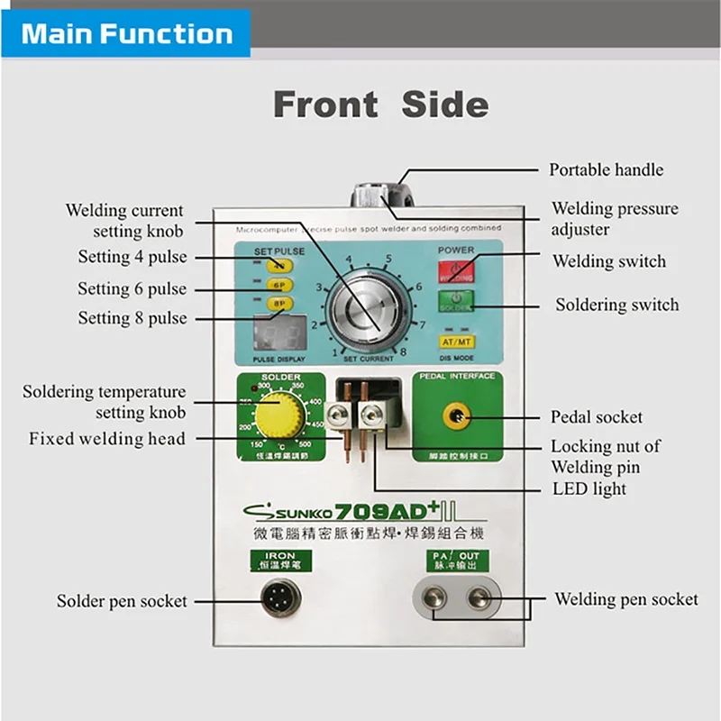 Sunkko 709ad+ Spot Welder 3.2kw For Li-ion Battery Pack Welding - Buy ...
