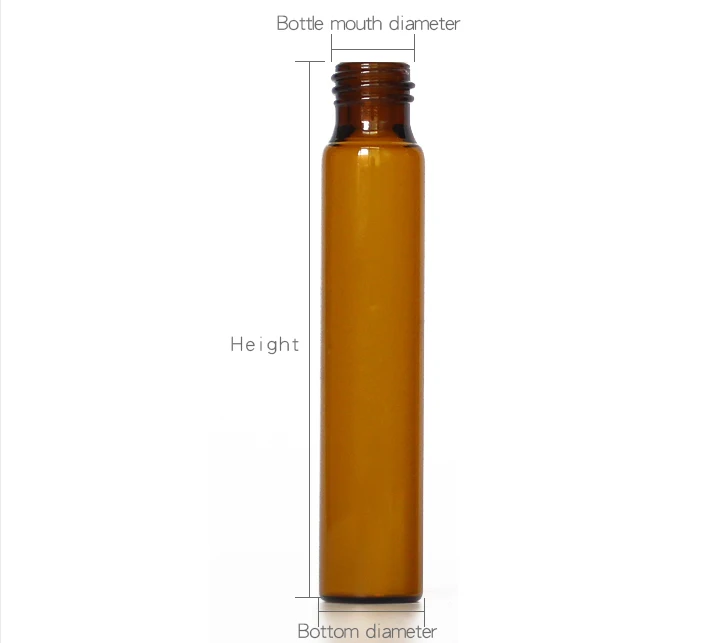 Botol Amber 10 Ml Botol Parfum Minyak Esensial Stoples Kosmetik Bola Rol Kosong Pada Botol Detail