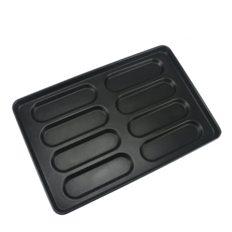 3.5/4/5 Inch Arc Bottom Burger Bun Pan / Nonstick Bun Baking Tray