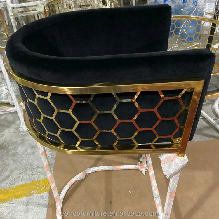 Новое поступление, высокий барный стул с сотовой спинкой и удобным бархатным подлокотником, стул-стойка для гостиной, Лидер продаж