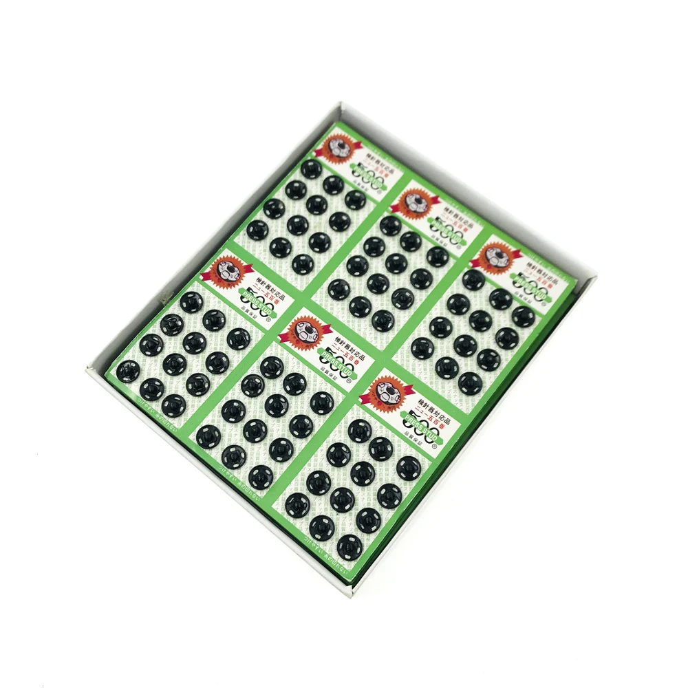 Best Price Fasteners Button for Sewing Double Sided Iron Black  8.5/10/12 MM  Press Studs Snap Buttons Manufacturer