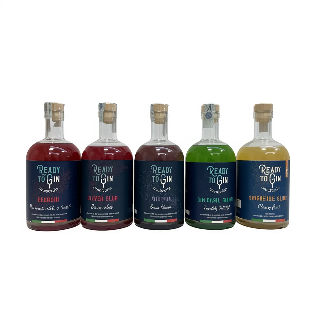 Ready To ジン カクテル 700ml すぐに飲めるスピリッツ ネグローニ アビエーション バジル スマッシュ クローバー クラブ シンガポール スリング