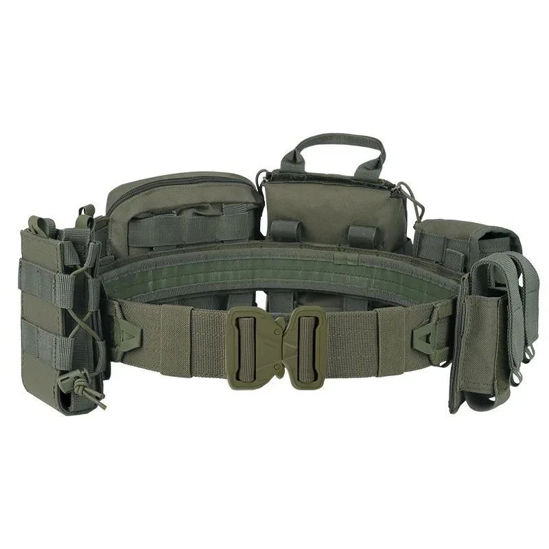 High Duty Outdoor Mountaineering Outdoor Premium Tactical Waist Bag Detachable Camouflage Belt With Pouches Tactic Waist Belts