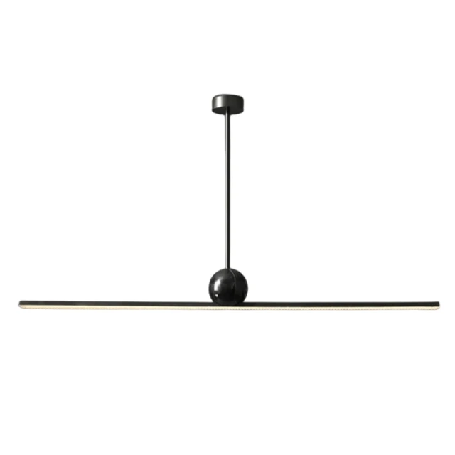 New design minimalist straight strip copper lamp modern simple kitchen island marble pendant chandelier light