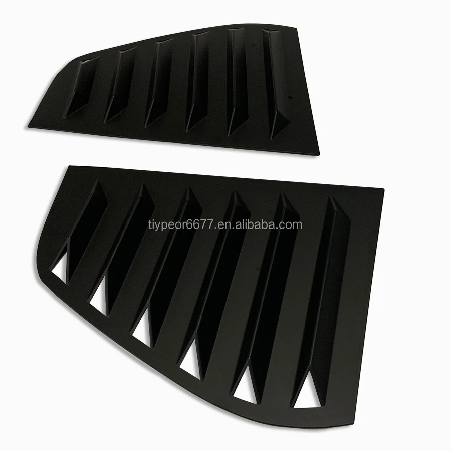 product abs black rear side window quarter louver trim for volkswagen golf 6 mk6 2010   2013-5