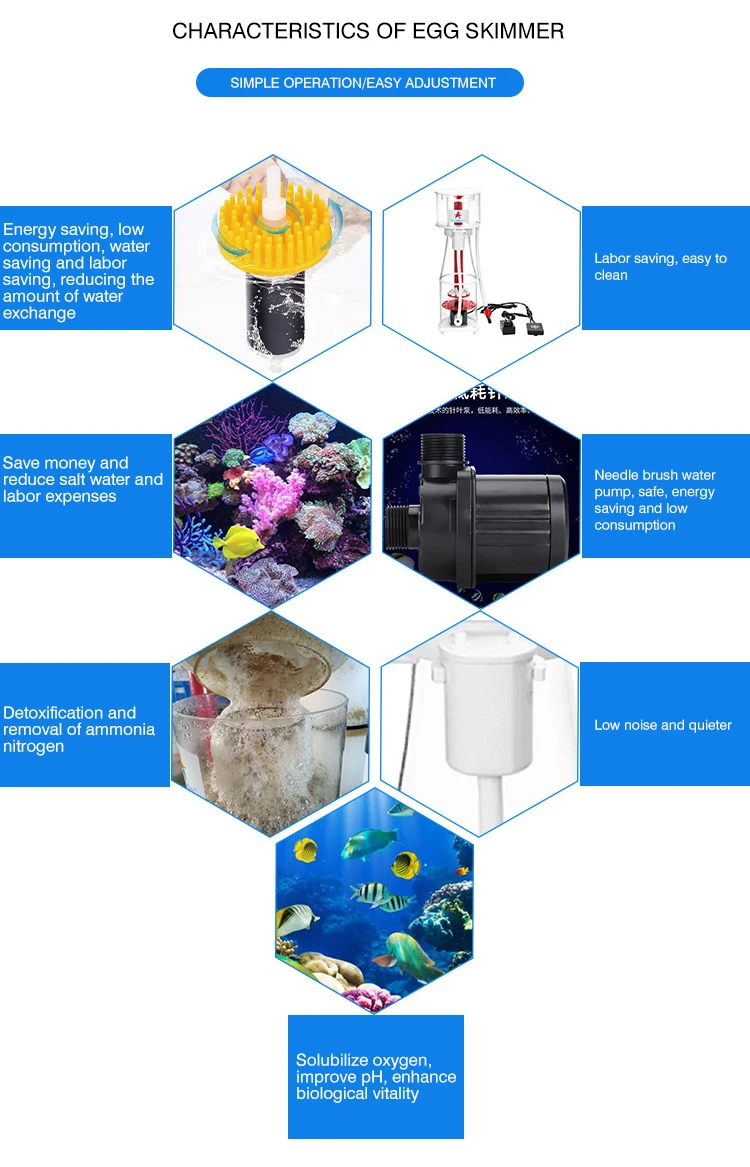 Relaxlines Aquarium Internal Protein Skimmers For Marine Saltwater
