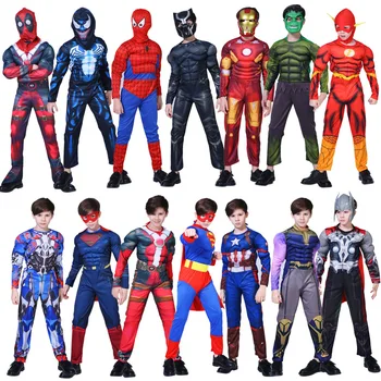 Spider Man Spiderman Costume Fancy Jumpsuit Adult And Children Halloween Cosplay Costume Red Black Spandex 3D Cosplay Clothing