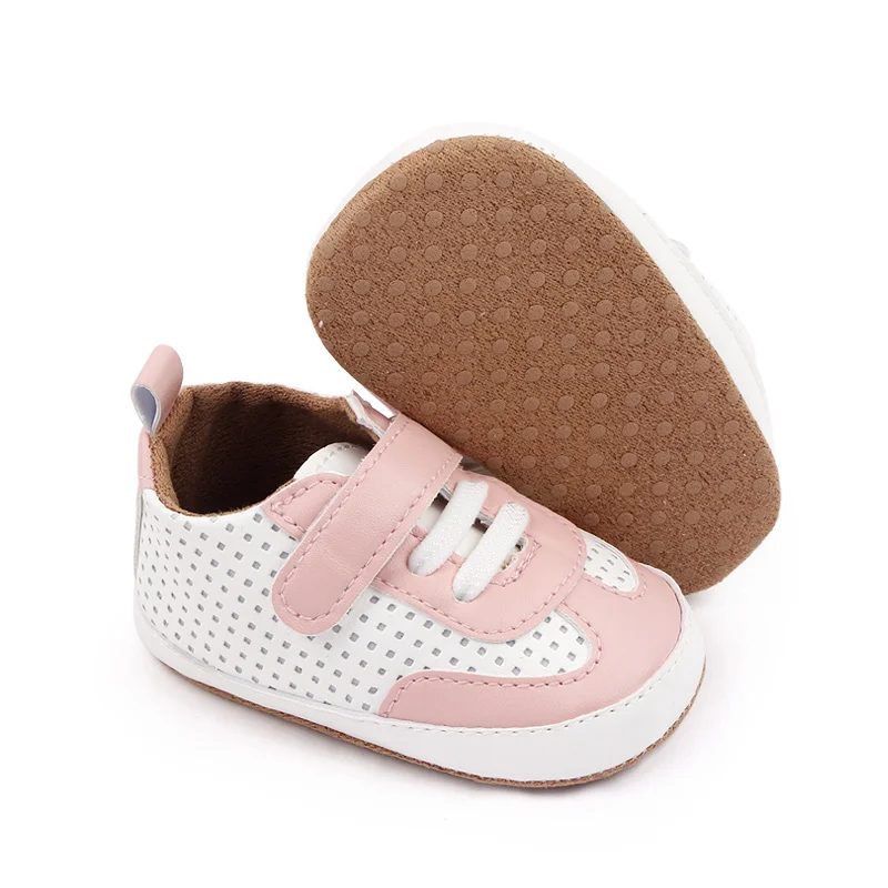 Spring and Autumn New Baby Color Mesh Breathable Soft Sole Non-slip Baby Walking Shoes factory