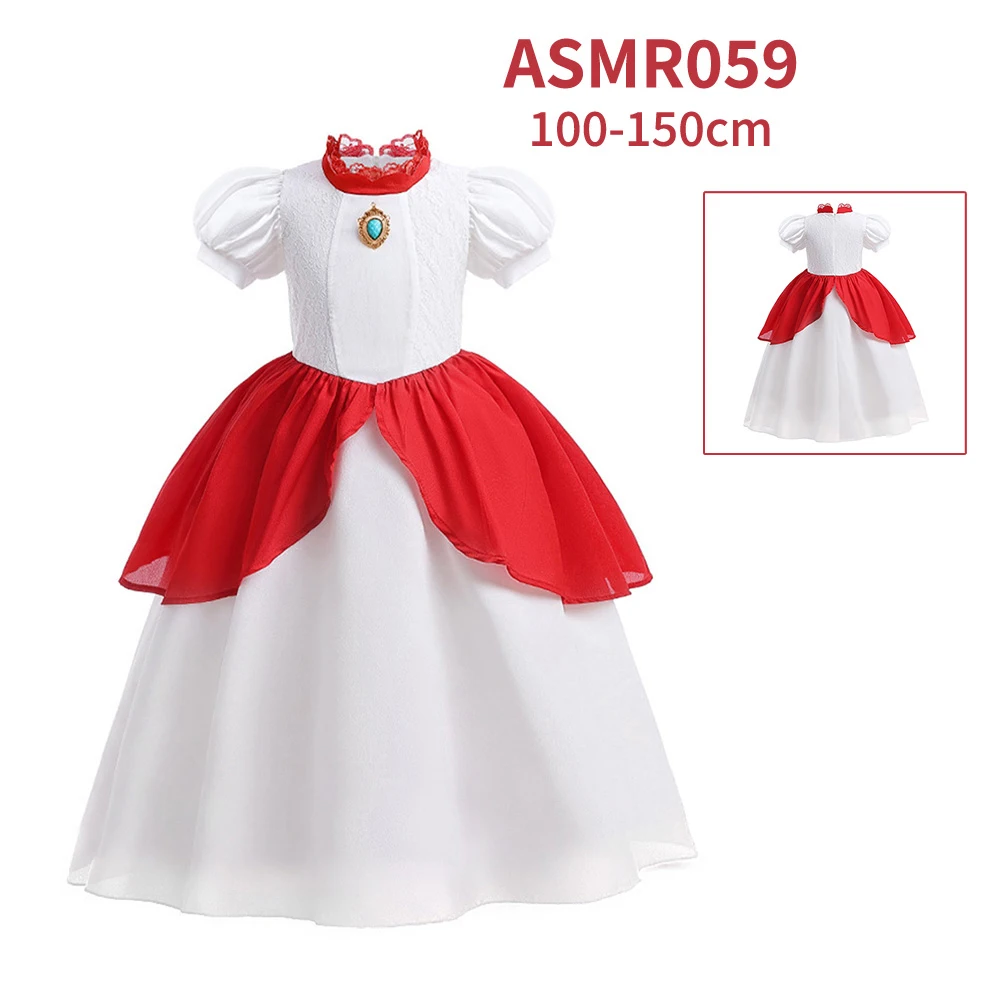 Enchanting Princess Dress for Girls, Waist Cinched Cosplay Costume Lace  Patchwork Puffy Long Performance Gown