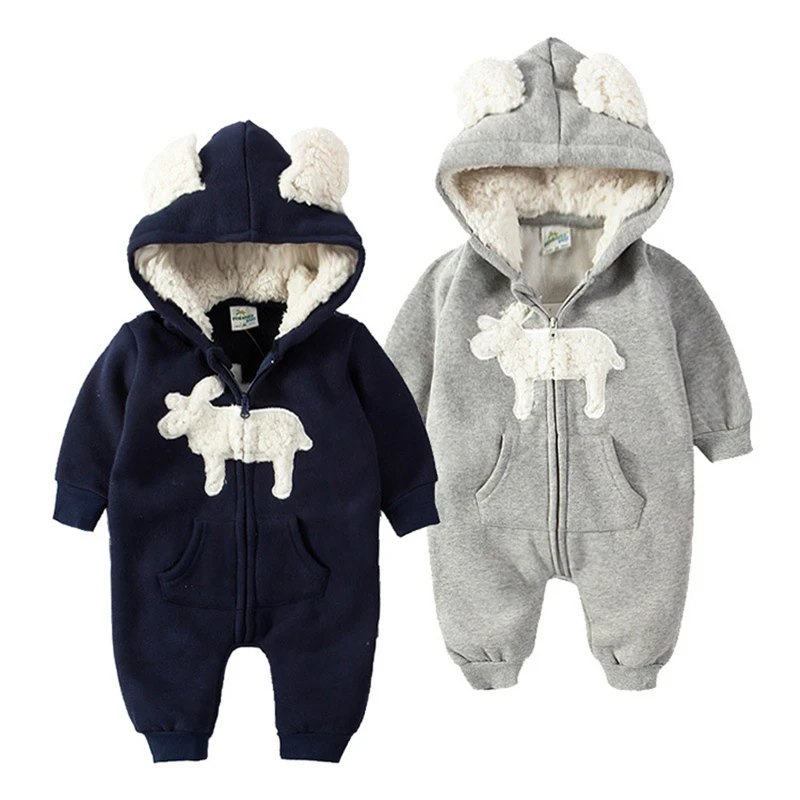 Når som helst Tæt Scorch Wholesale Full sleeve warm newborn baby boy winter clothes one pieces baby  bodysuit rompers winter kids clothing From m.alibaba.com