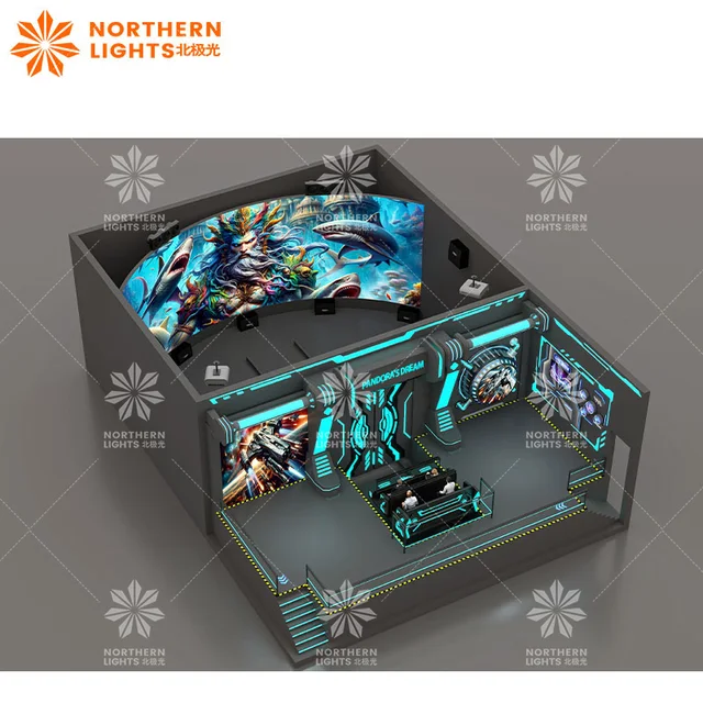 Northern Lights High-Definition Ring Screen Motion Dream Shuttle VR Projection Cinema Virtual Reality